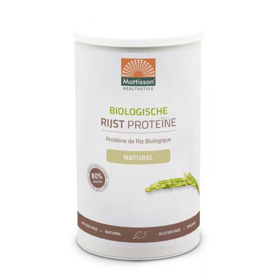 Rijst proteine naturel vegan 80% bio