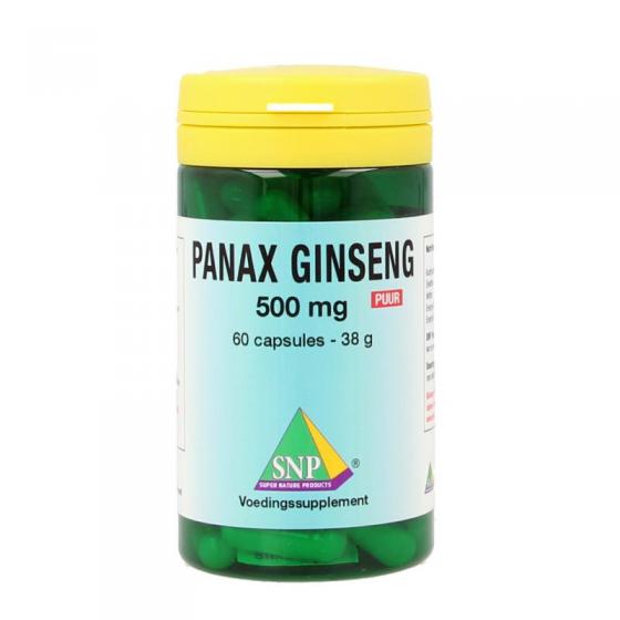 Panax ginseng 500 mg puur