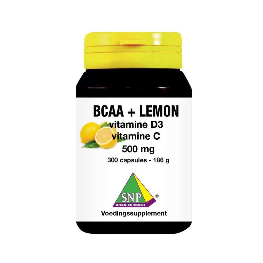 BCAA Lemon vitamine D3 vitamine C 500 mg
