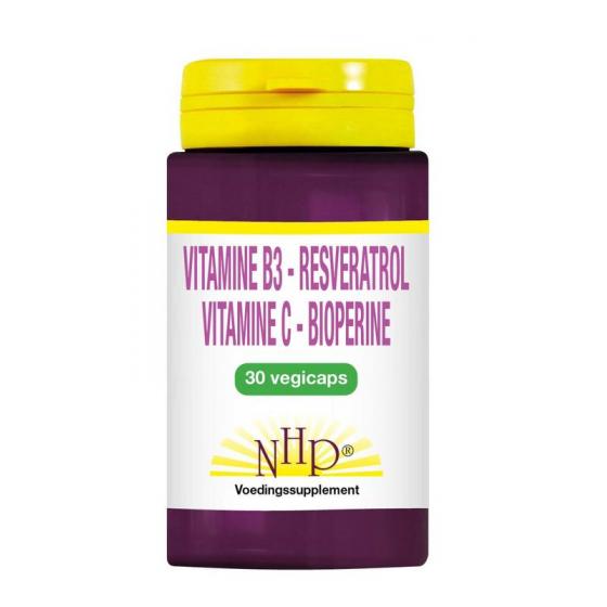 Vit B3 Resveratrol vitamine C bioperine