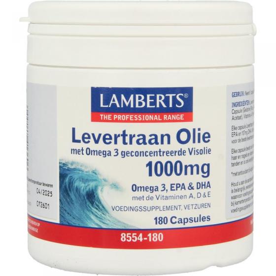 Levertraanolie 1000mg