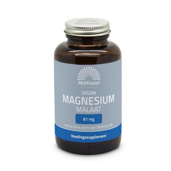 Magnesium malaat met actieve vorm vit. b6