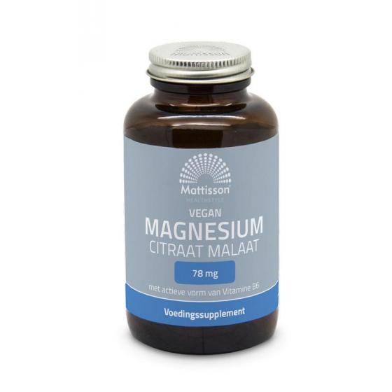 Magnesium citraat malaat met actieve vorm vit. b6