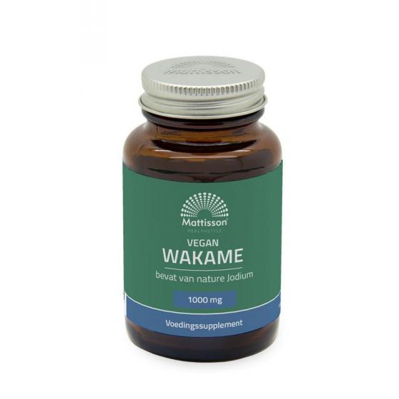 Wakame 1000mg - bevat van nature jodium
