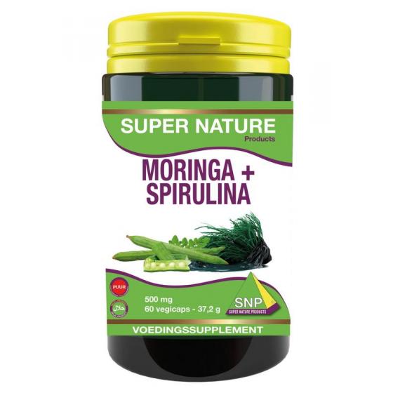 Moringa & spirulina 500 mg puur