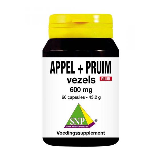 Appel pruim vezels 600 mg puur