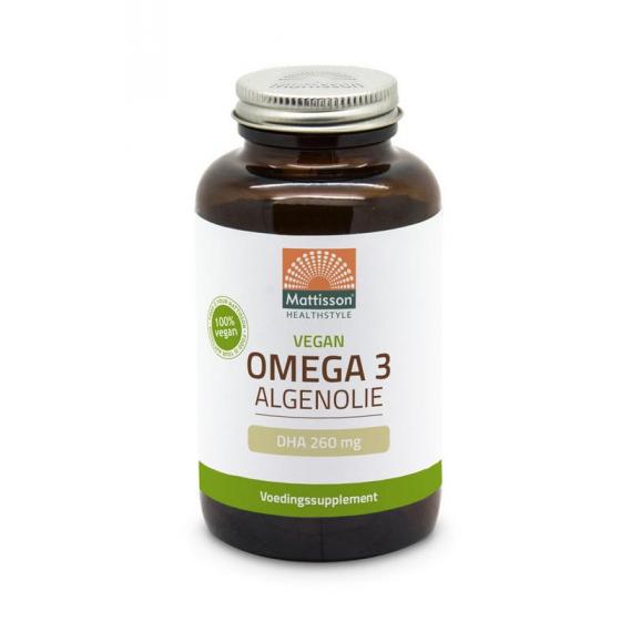 Vegan omega-3 algenolie DHA 260mg