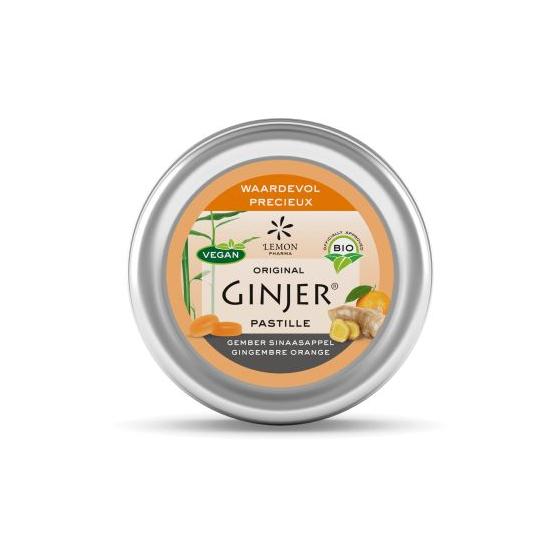 Ginjer original gember pastilles sinaasappel bio