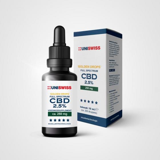 CBD full spectrum 2,5% golden drops