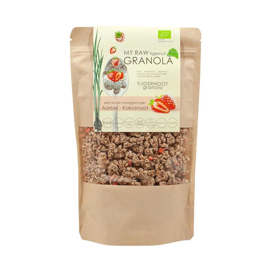 Tijgernoot granola aardbei/kokosnoot bio