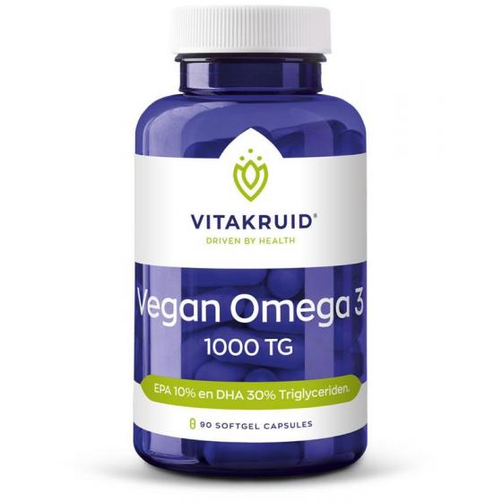 Vegan omega 3 1000 triglyceriden 300 DHA 100 EPA