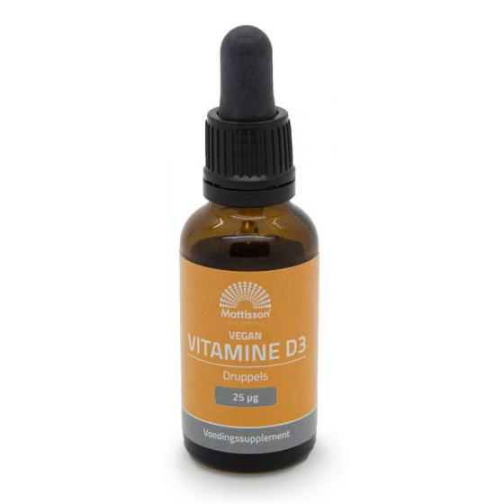 Vitamine D3 25mcg vegan druppels