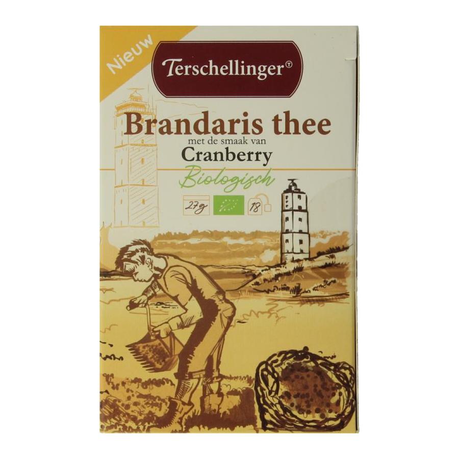 Zwarte thee cranberry bio