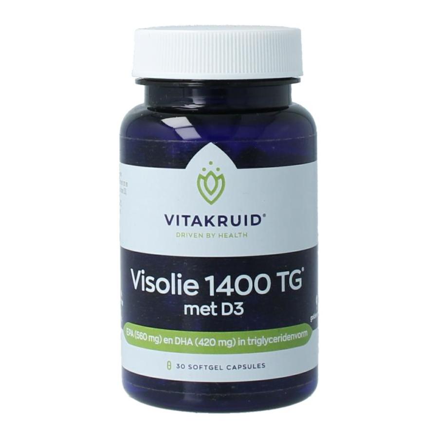 Visolie 1400 + D3 triglyceriden EPA 40% DHA 30%