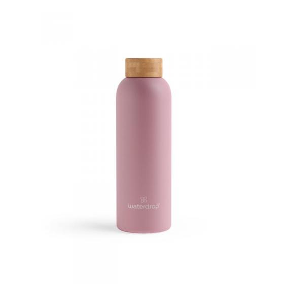 Roestvrijstalen drinkfles pastel pink matt 600ml