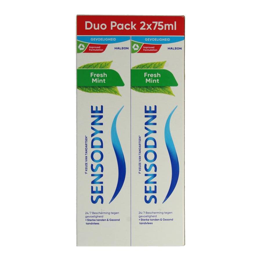 Tandpasta fresh mint 2 x 75ml