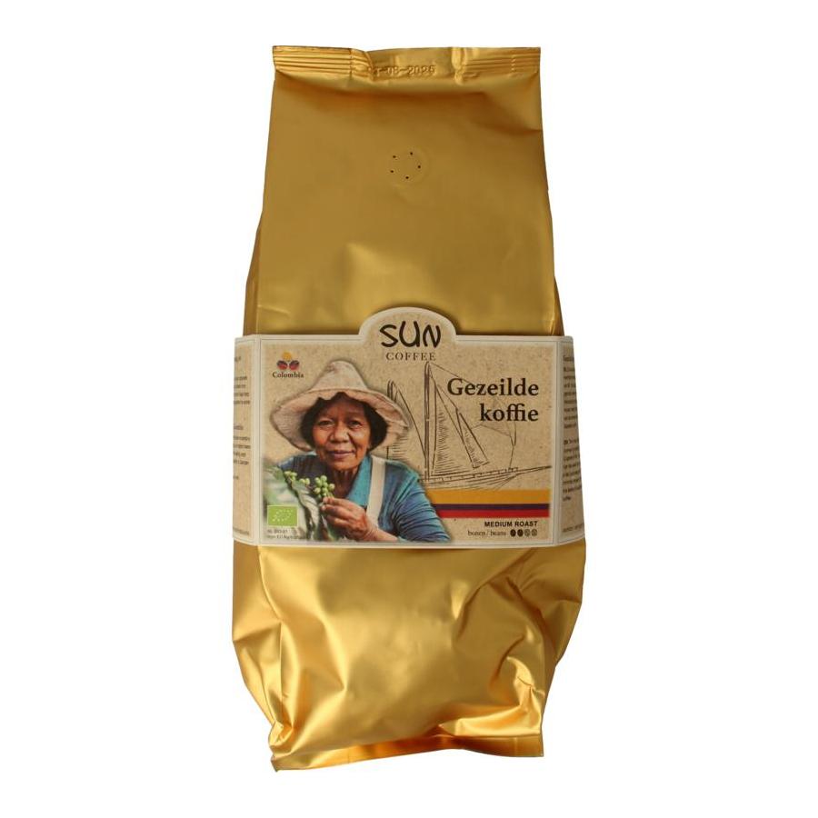 Gezeilde koffiebonen medium roast bio