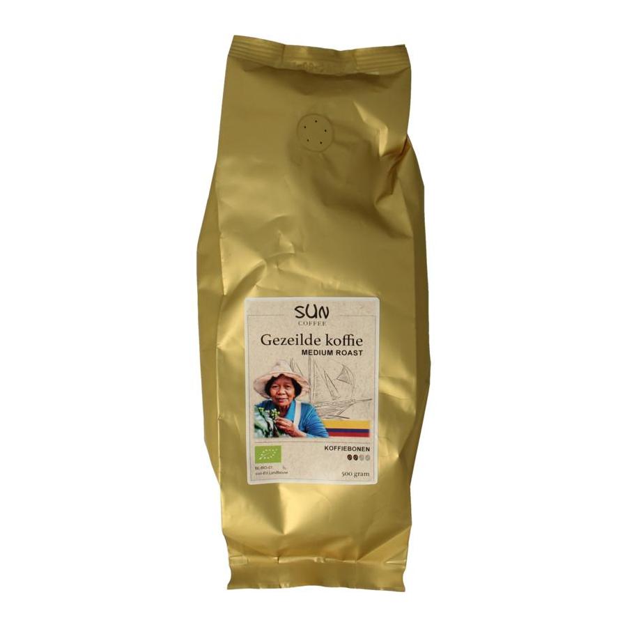 Gezeilde koffiebonen medium roast bio
