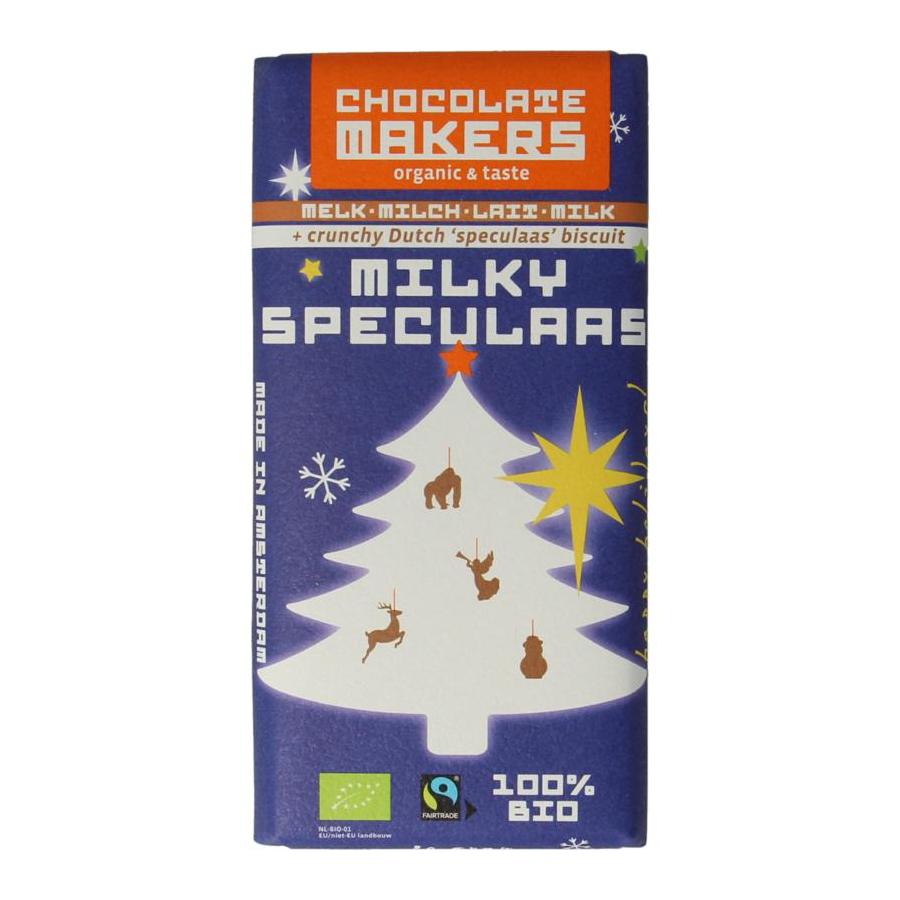 Kerstreep milky speculaas