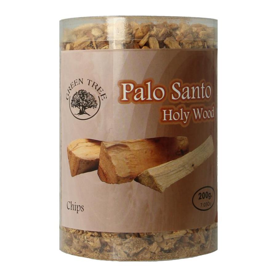 Palo santa chips in koker
