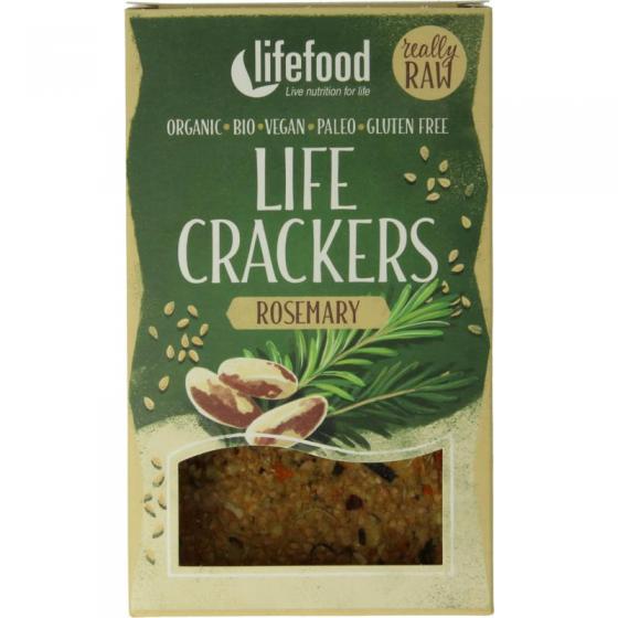 Life crackers rozemarijn raw bio