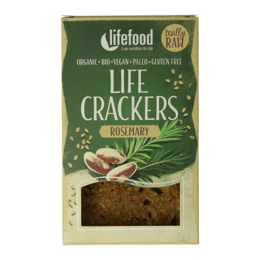 Life crackers rozemarijn raw bio
