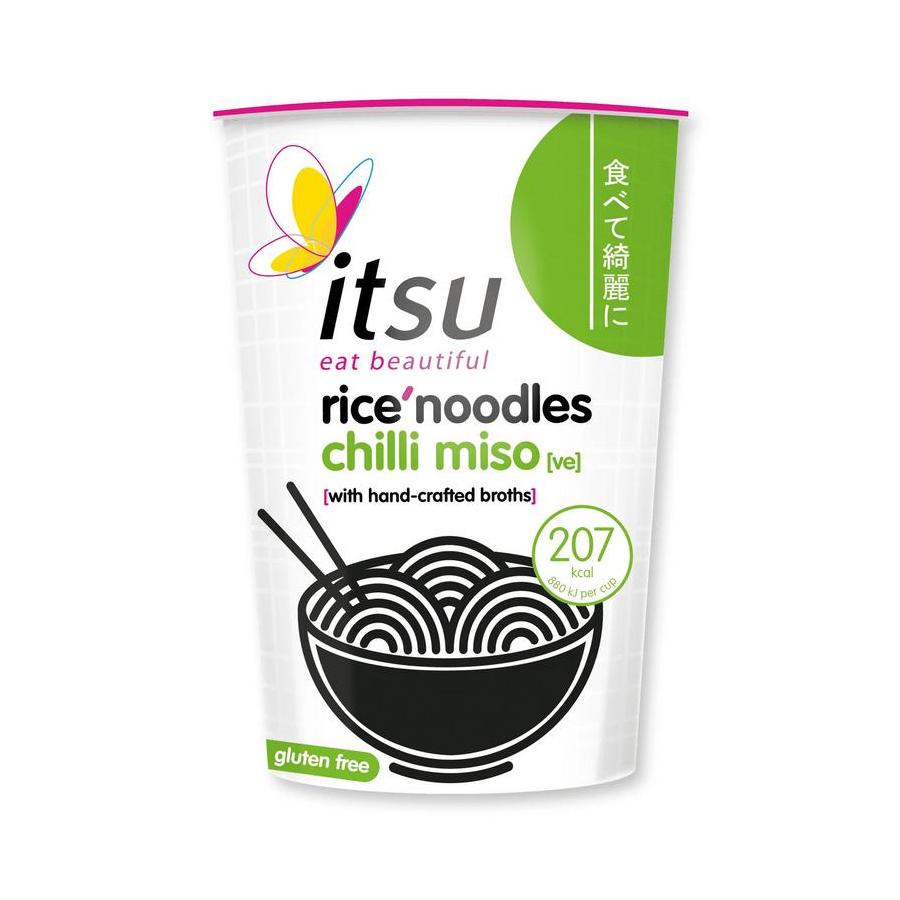 Chili miso rice noodles cup glutenvrij