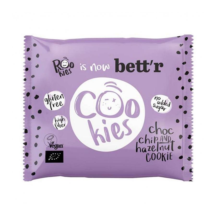 Cookie choc chip & hazelnut glutenvrij bio