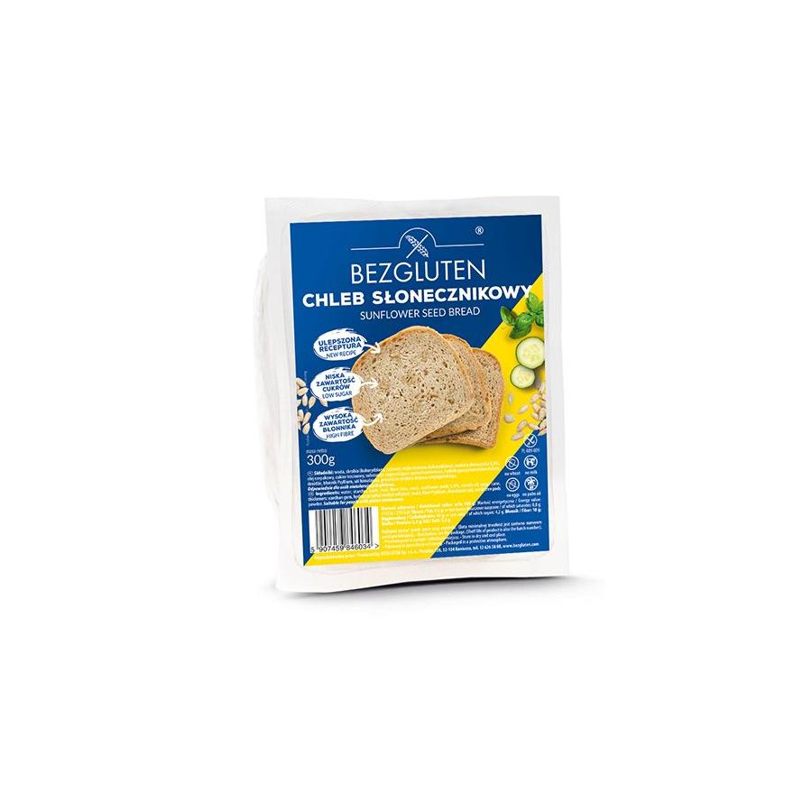 Zonnebloempittenbrood gesneden glutenvrij