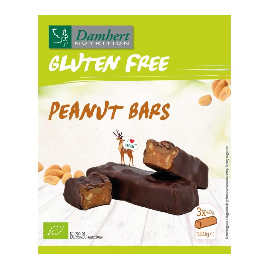 Peanut bars glutenvrij bio