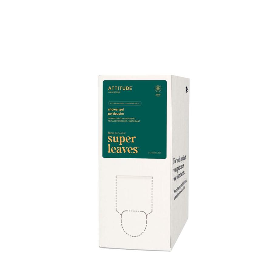 Super leaves douche gel verkwikkend eco refill