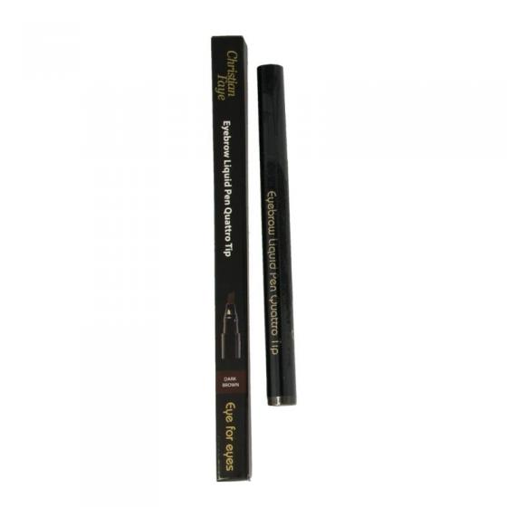 Eyebrow liquid pen quattro tip dark brown