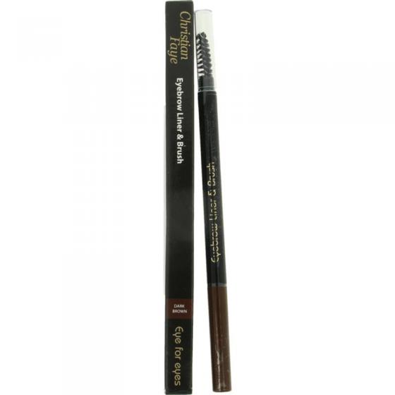 Eyebrow liner & brush dark brown