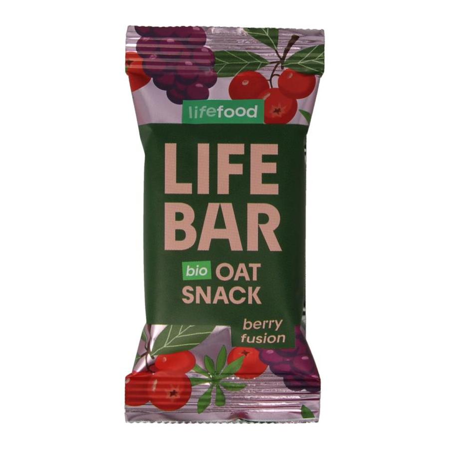 Lifebar oatsnack berry fusion bio