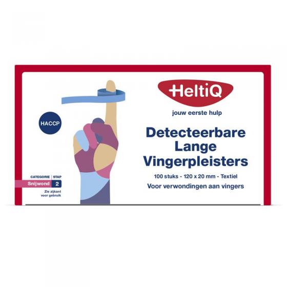 Detect vingerpleister lang textiel 120 x 20mm