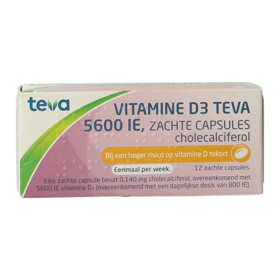 Vitamine D3 5600IE zachte capsules