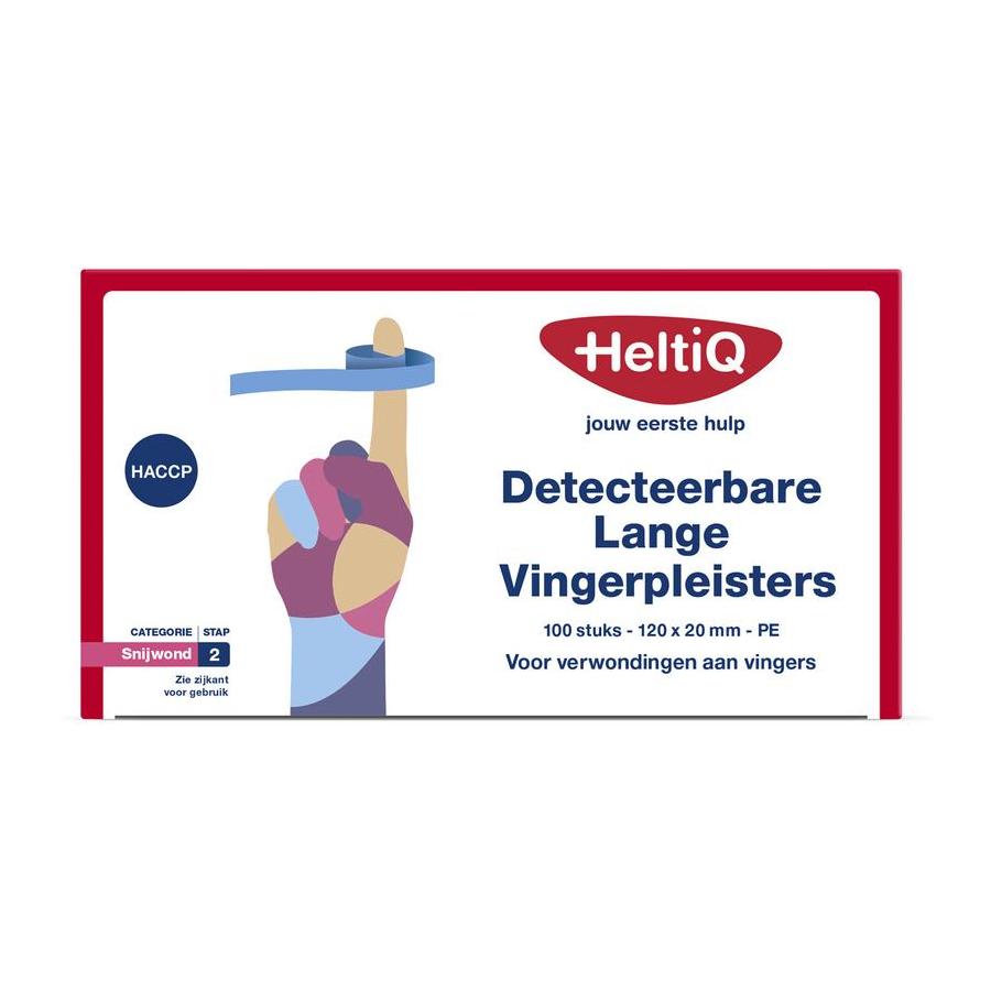 Detect vingerpleister lang PE 120 x 20mm