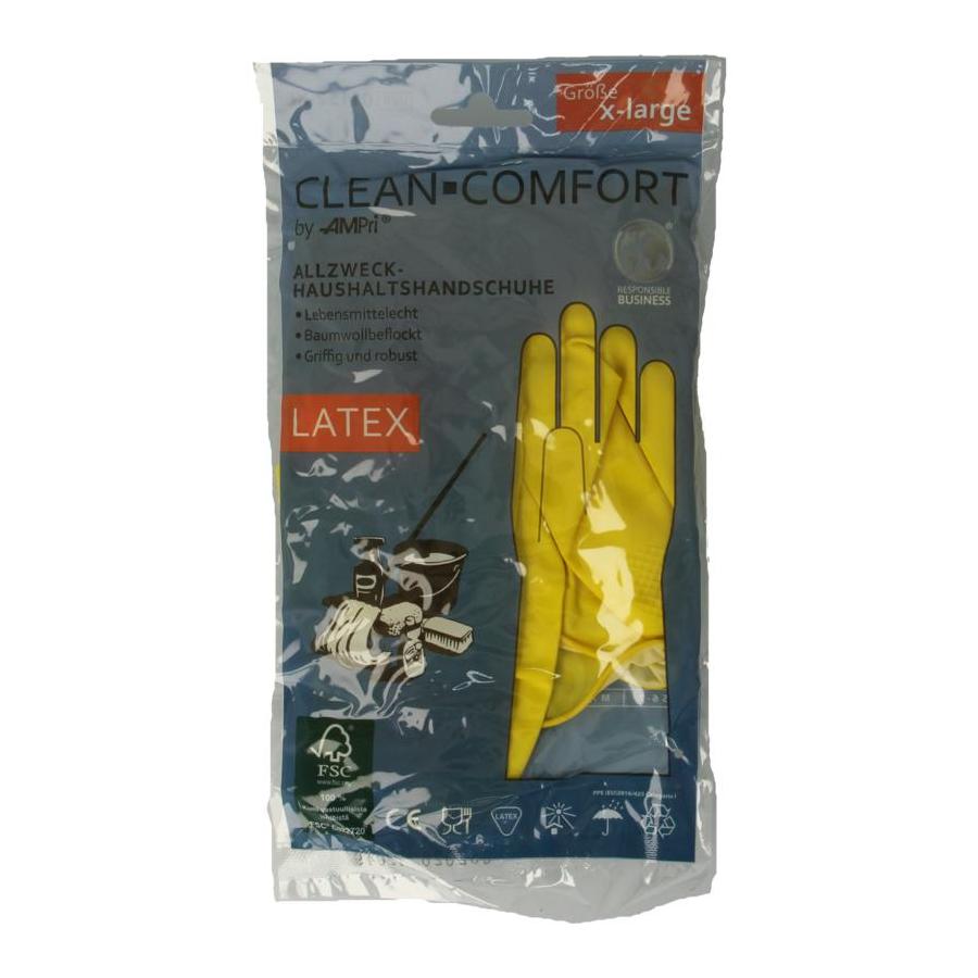 Huishoudhandschoen geel maat XL