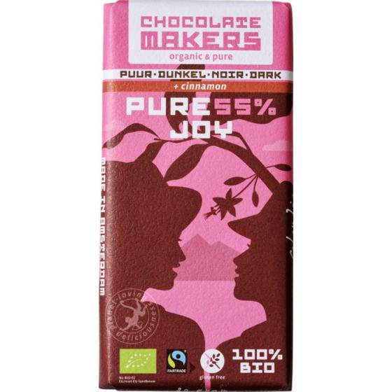 Pure joy 55% puur met kaneel bio