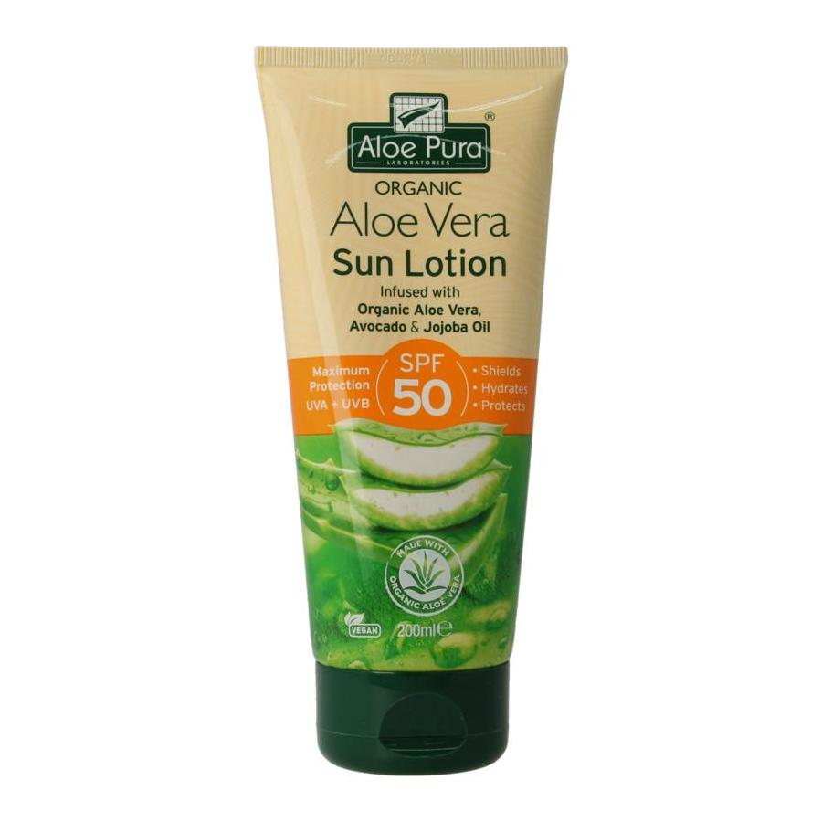 Aloe pura organic aloe vera zonnelotion SPF50