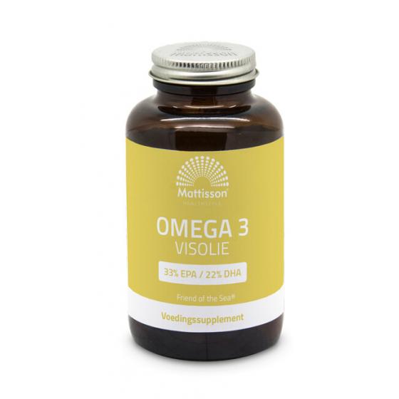 FOS omega 3 visolie EPA 33% / DHA 22%