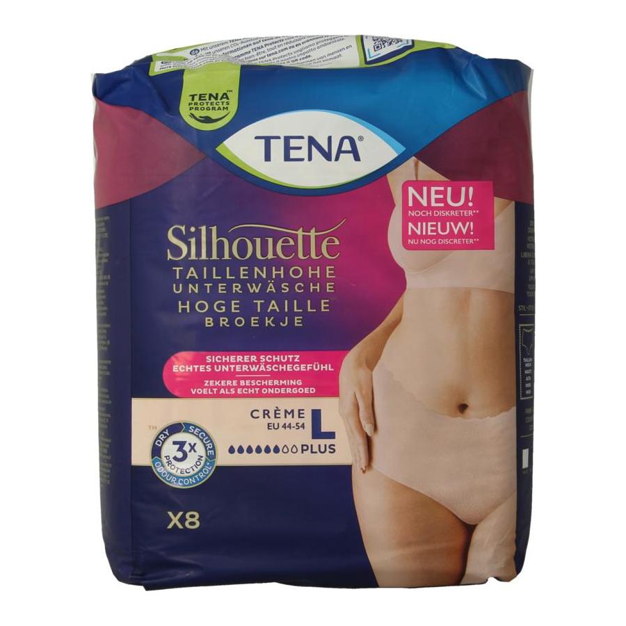 Tena Silhouet plus high waist creme large