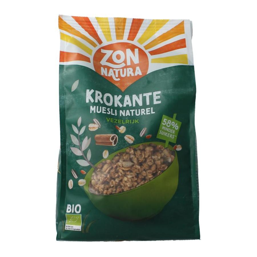 Zonnatura krokante muesli naturel bio