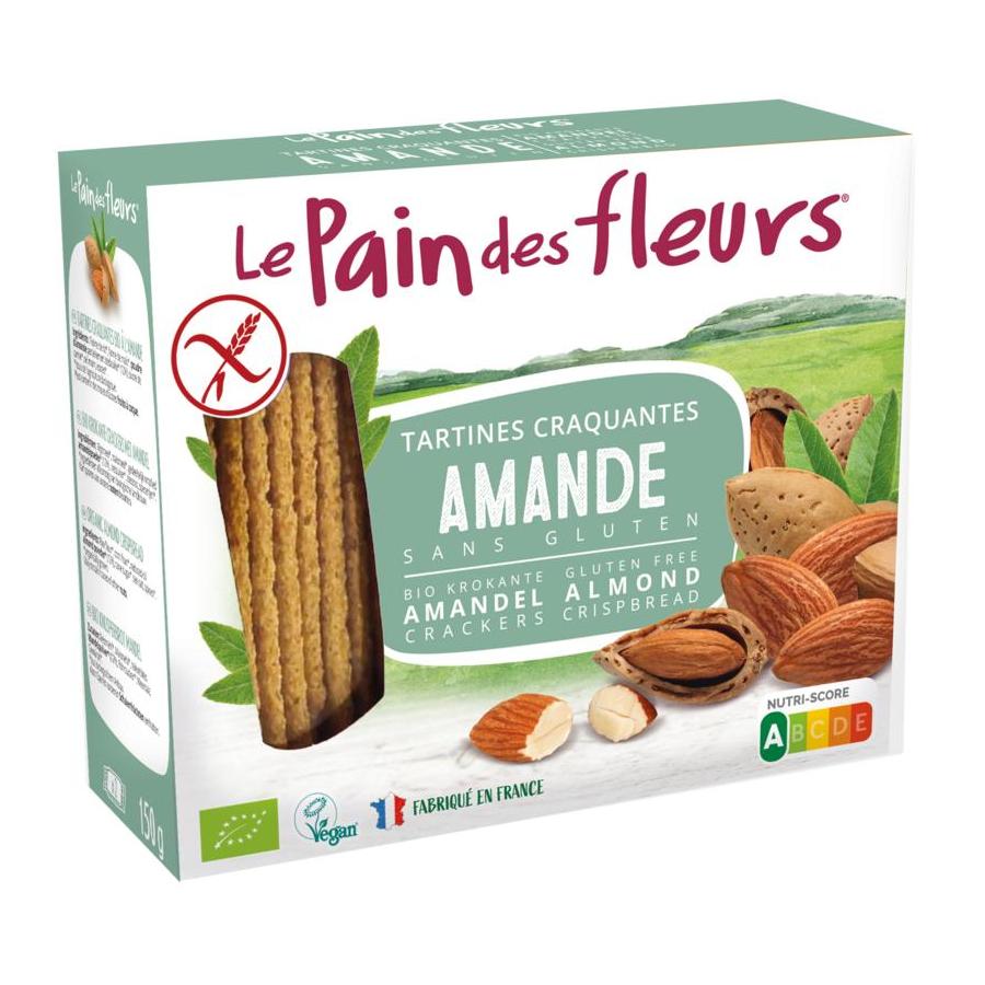 Pain Des Fleurs crackers met amandel bio