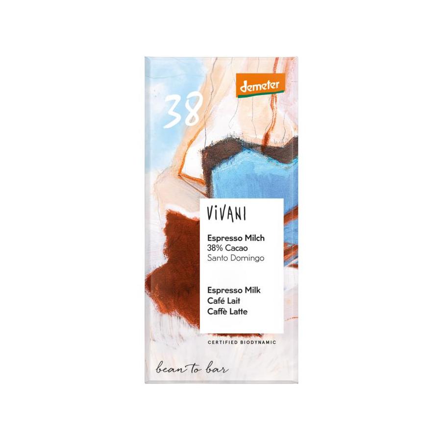 Vivani espresso milk 38% cacao bio