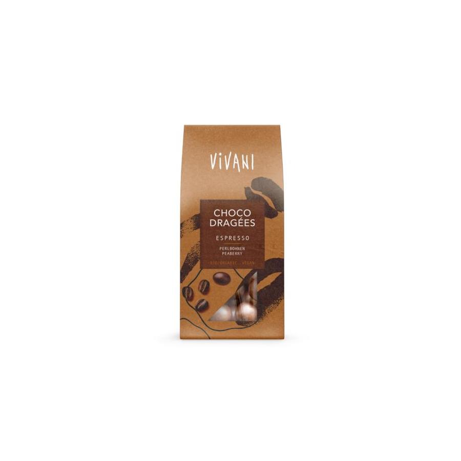 Vivani choco dragees espresso bio
