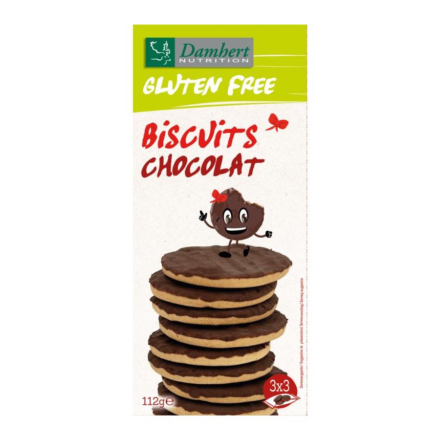 Damhert gluten free biscuits chocolat