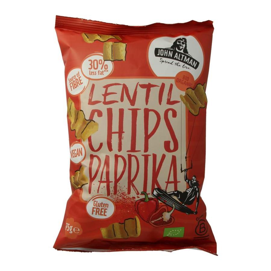 Lentil chips paprika bio