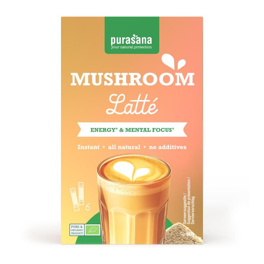 Purasana latte muchroom 6x10g bio