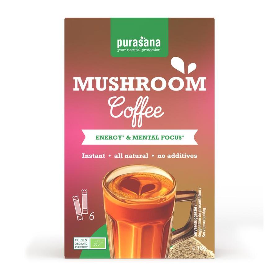 Purasana muchroom coffee 6x3g bio